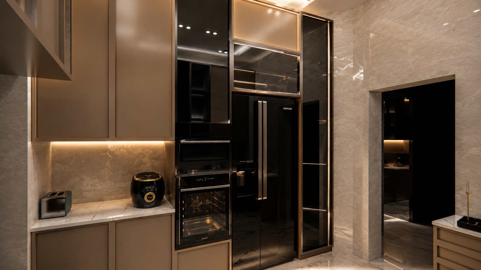 Brass & Oak Kitchen — interior