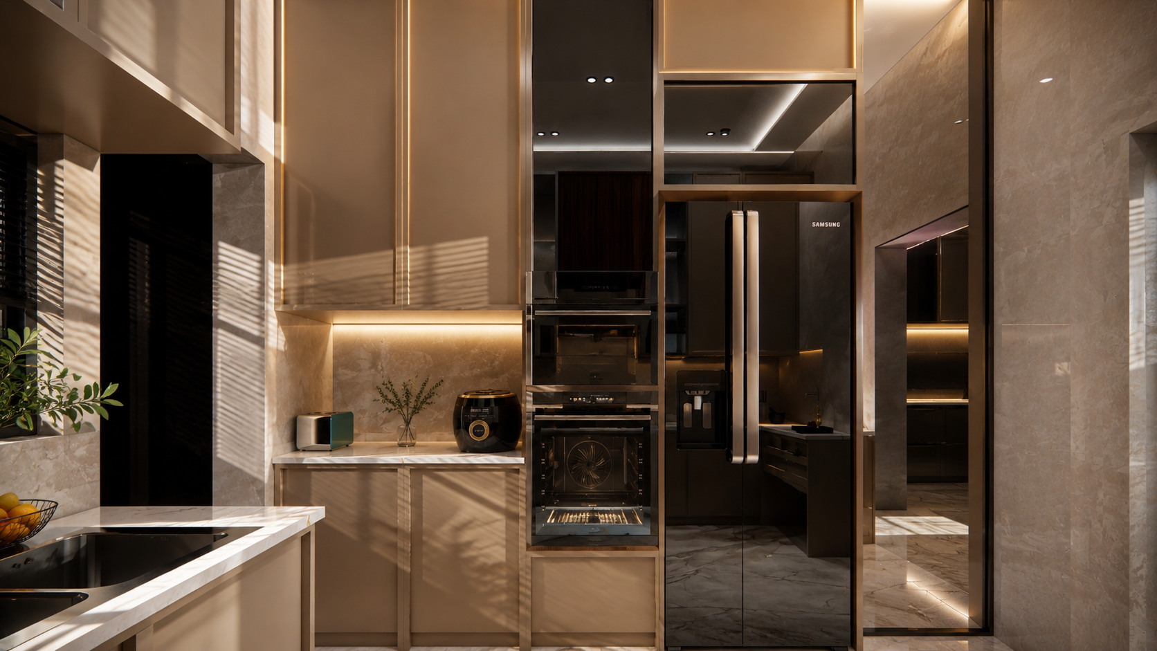 Brass & Oak Kitchen — interior