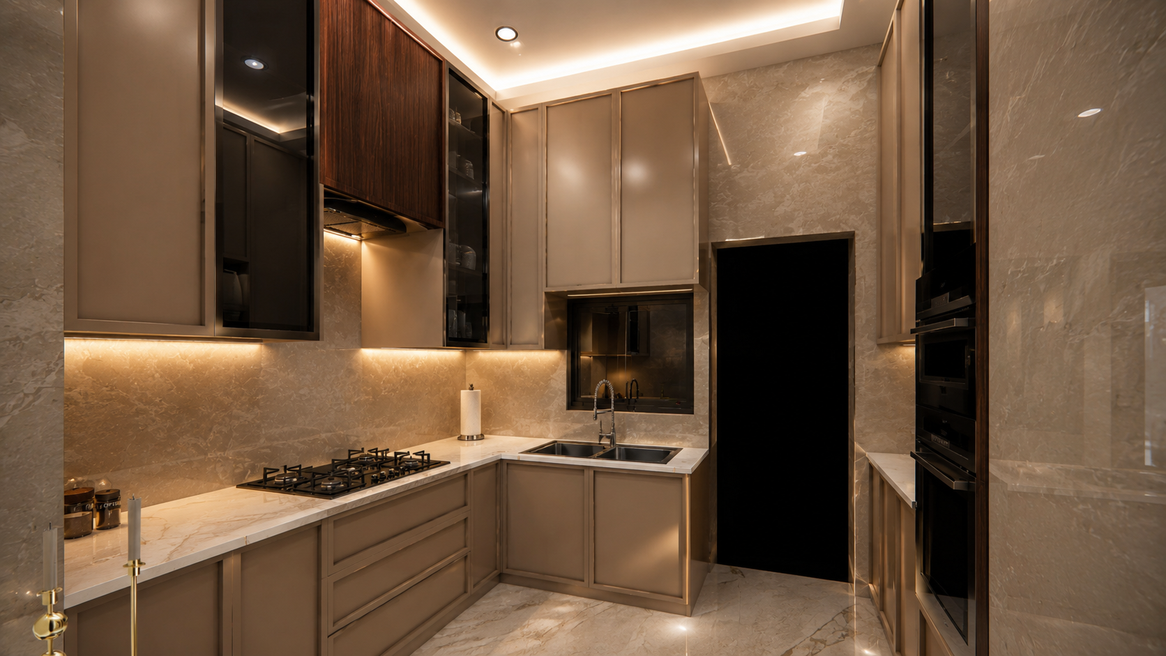 Brass & Oak Kitchen — interior