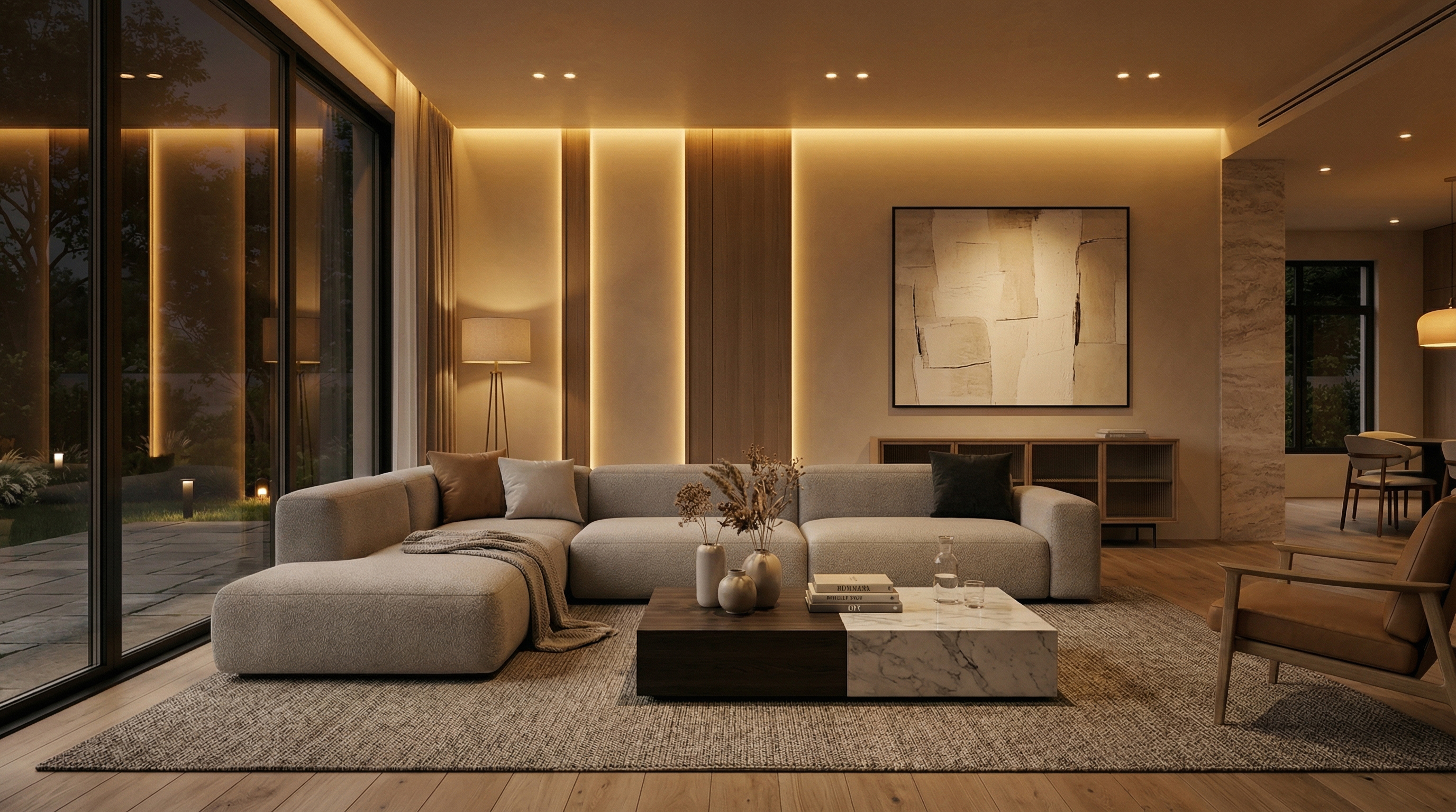 WARM MINIMAL LOFT — interior